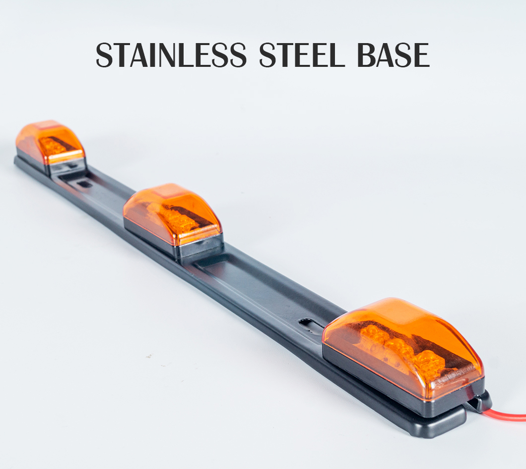 Feu de gabarit LED de d&eacute;gagement rouge, feu de gabarit LED de barre d'identification, feu de gabarit LED en acier inoxydable, feu de gabarit LED de barre d'identification de d&eacute;gagement rouge, feu de gabarit LED de d&eacute;gagement rouge en acier inoxydable