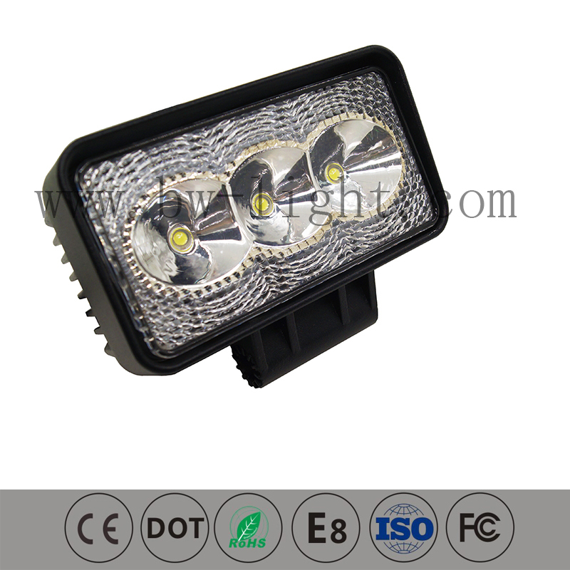 Feux de travail à LED carrés réglables pour VTT