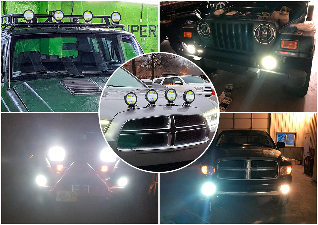 4inch LED Work Light 72W 4 