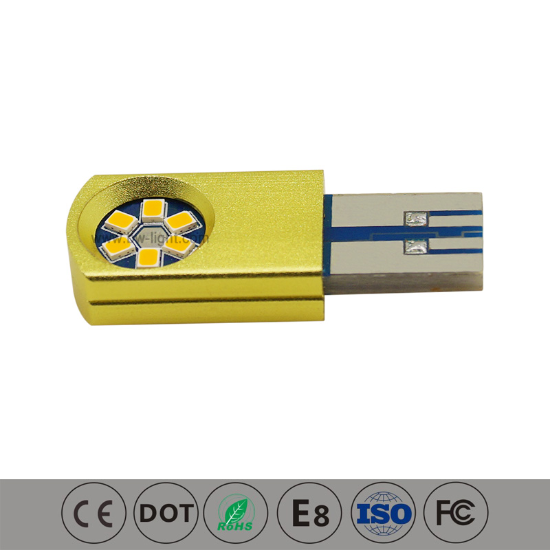 T10 USB LED jaune LED INTÉRIEUR INTÉRIEUR