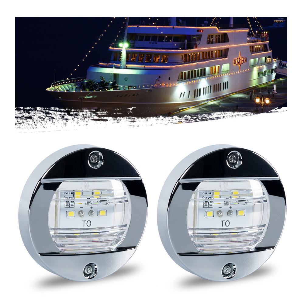 Lumi&egrave;res de bateau sans fil &agrave; piles, lumi&egrave;re LED marine &eacute;tanche pour &eacute;clairage de pont, lumi&egrave;res int&eacute;rieures de courtoisie, lumi&egrave;res de bateau marines &eacute;tanches, &eacute;clairage de navire LED