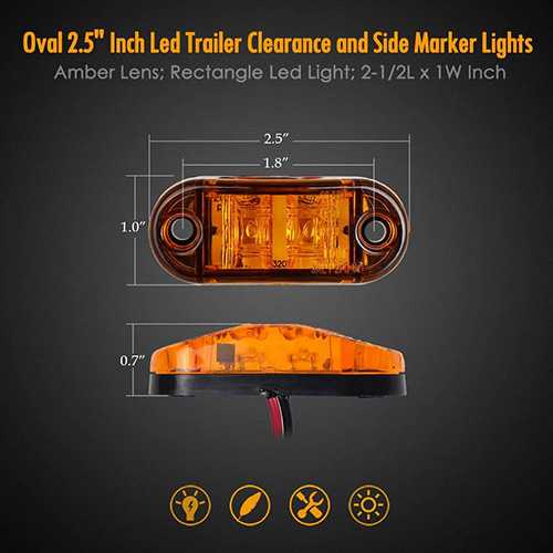 Automotive Amber LED LECTER LECLER POUR LES COMPRES