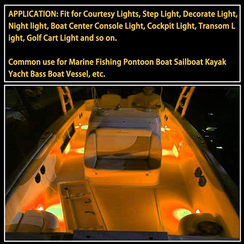 Ampoule de feux de position latéraux de voiture de décoration de bateau d'indicateur d'ambre