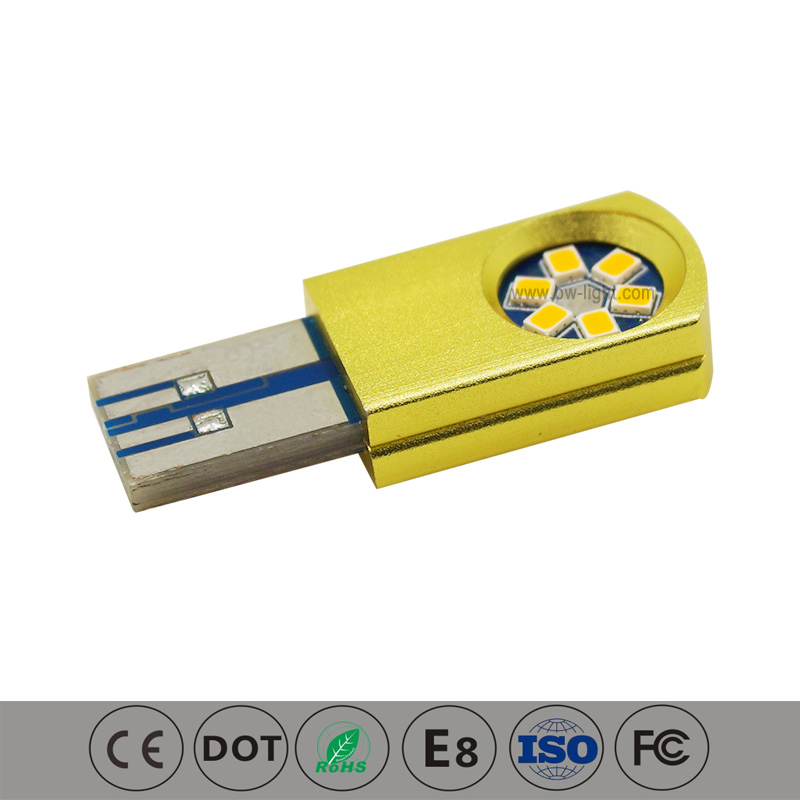 T10 USB LED jaune LED INTÉRIEUR INTÉRIEUR