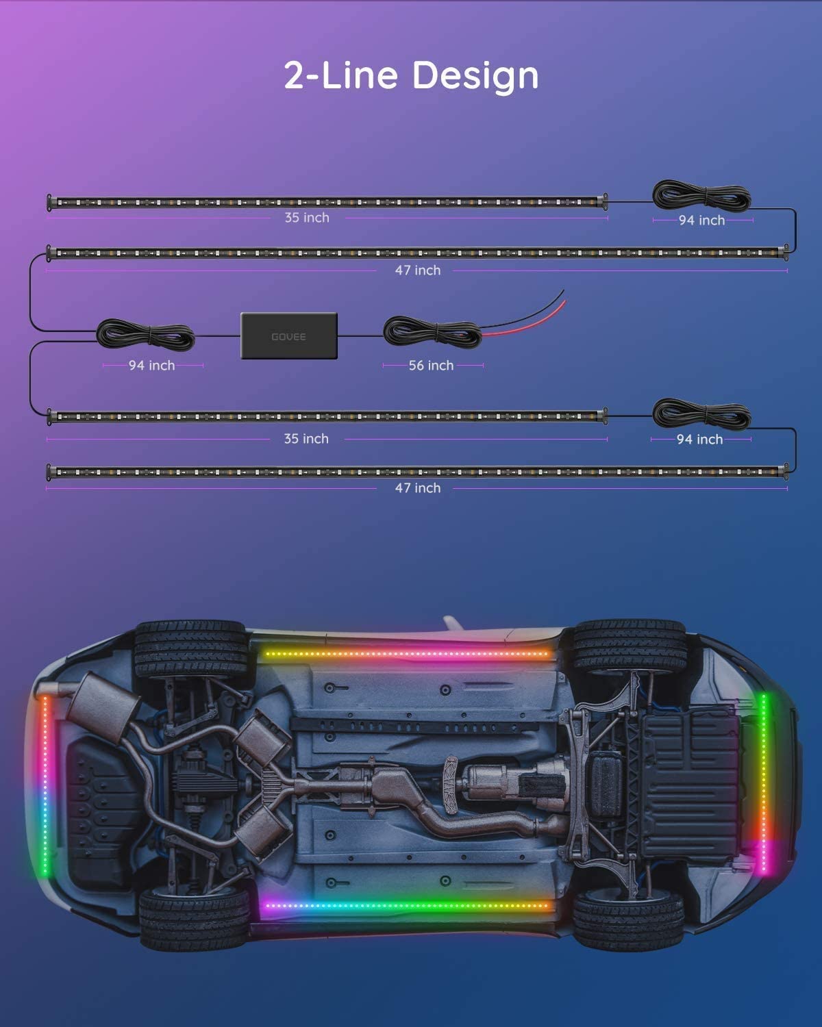 Lumières extérieures de voiture à LED intelligente pour camions