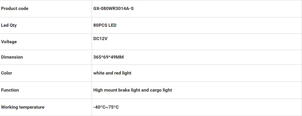 GM LED Fil &agrave; LED GX-080WR3014A-S