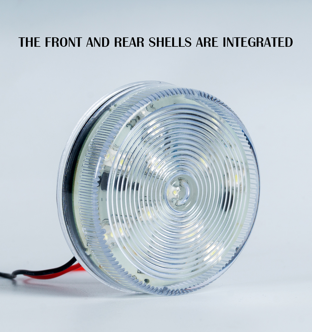 Marqueur lat&eacute;ral de d&eacute;gagement &agrave; LED ronde &eacute;tanche