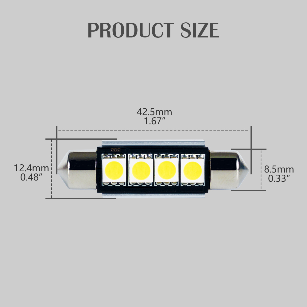 Canbus super brillant festoon auto léger les ampoules intérieures