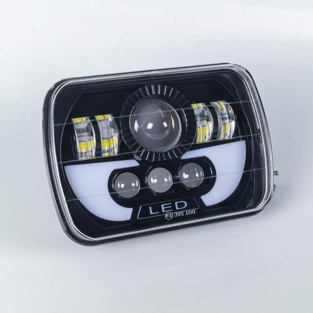 Lampe de travail du phare de camion LED de 5x7 pouces avec faisceau Hi / Lo et lumière de jour