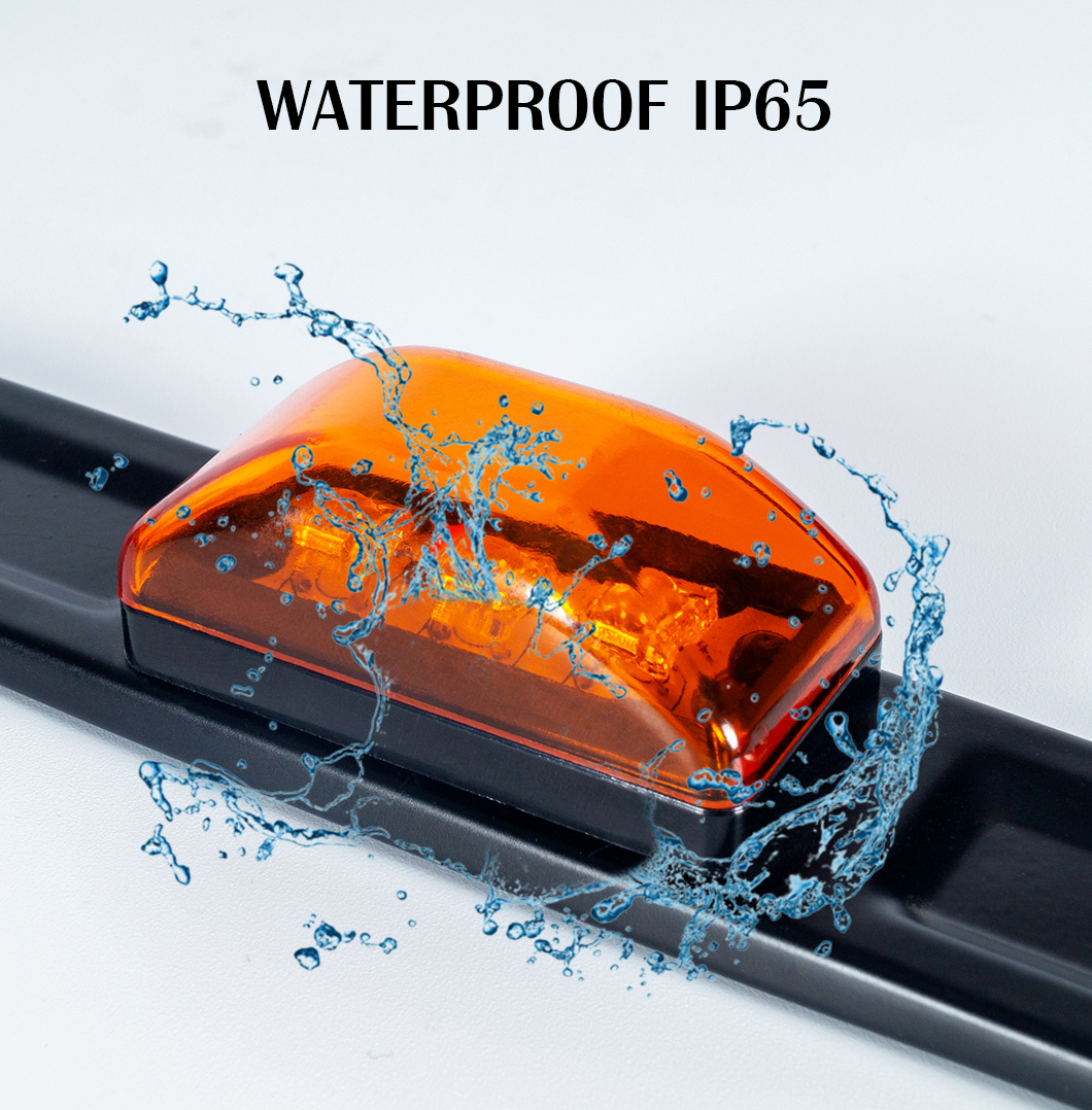 Feu de gabarit LED de d&eacute;gagement rouge, feu de gabarit LED de barre d'identification, feu de gabarit LED en acier inoxydable, feu de gabarit LED de barre d'identification de d&eacute;gagement rouge, feu de gabarit LED de d&eacute;gagement rouge en acier inoxydable