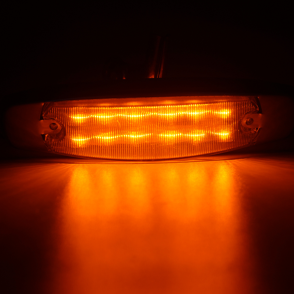 Lumière latérale du marqueur LED rouge chromé pour les véhicules
