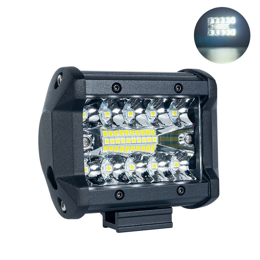 Barre de lumi&egrave;re de travail &agrave; LED 60W, barre de travail de travail LED de 4 pouces, camion LED Lightv, 60W 4 pouces LED Bar l&eacute;g&egrave;re, 4 pouces Spot Flood Combo Work Work Light Bar
