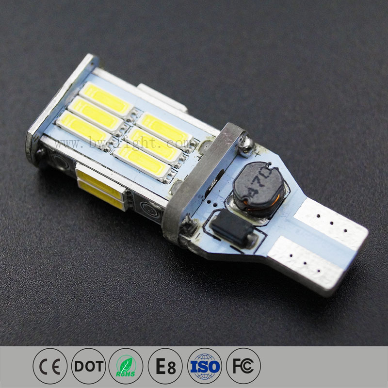 Ampoule de plaque d'immatriculation de voiture à LED Wedge 196 pour camion