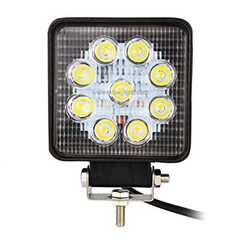 27 watt carré étanche à LED de travail pour le camion