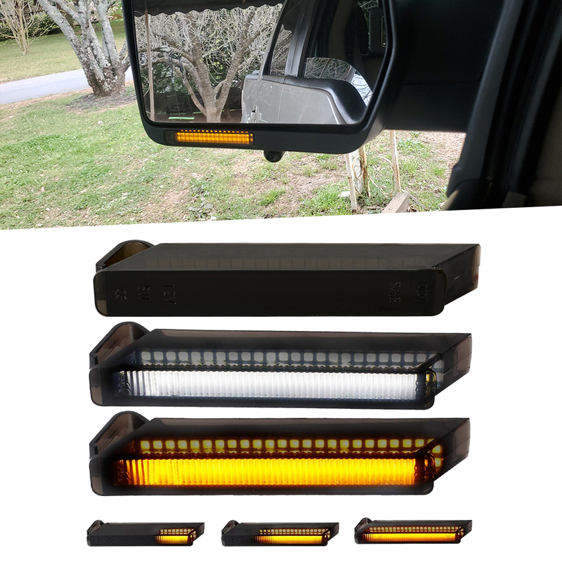 Ford F150 Expedition LED Flash & DRL Side Rewier Mirror Signal Signals Running Lights (Lens fumed)