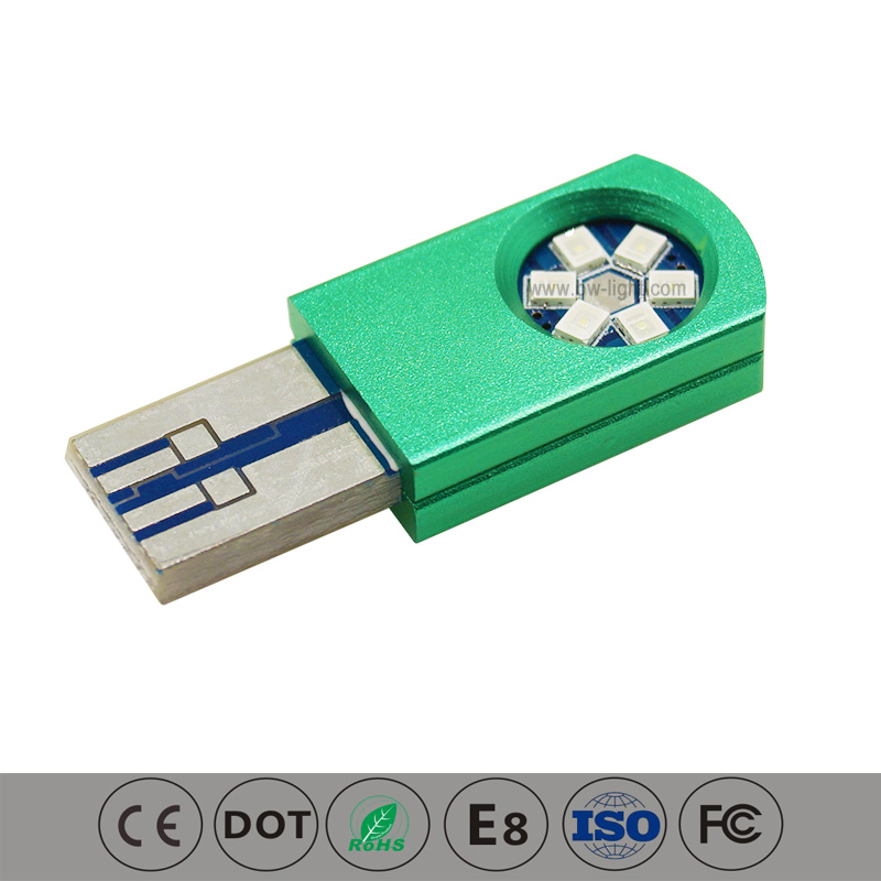 T10 Green Color Canbus LED indicateur de voiture 