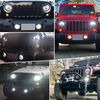 7 pouces rond Jeep Wrangler LED Work Light 