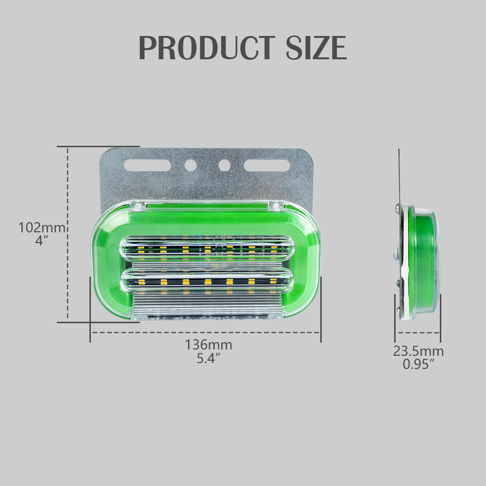 Lumi&egrave;res de marqueur pour la cargaison, les lumi&egrave;res des marqueurs pour le camion, les lumi&egrave;res de marqueur de cargaison, les lumi&egrave;res de marqueur &agrave; LED vert, les lumi&egrave;res du marqueur &agrave; LED pour les remorques