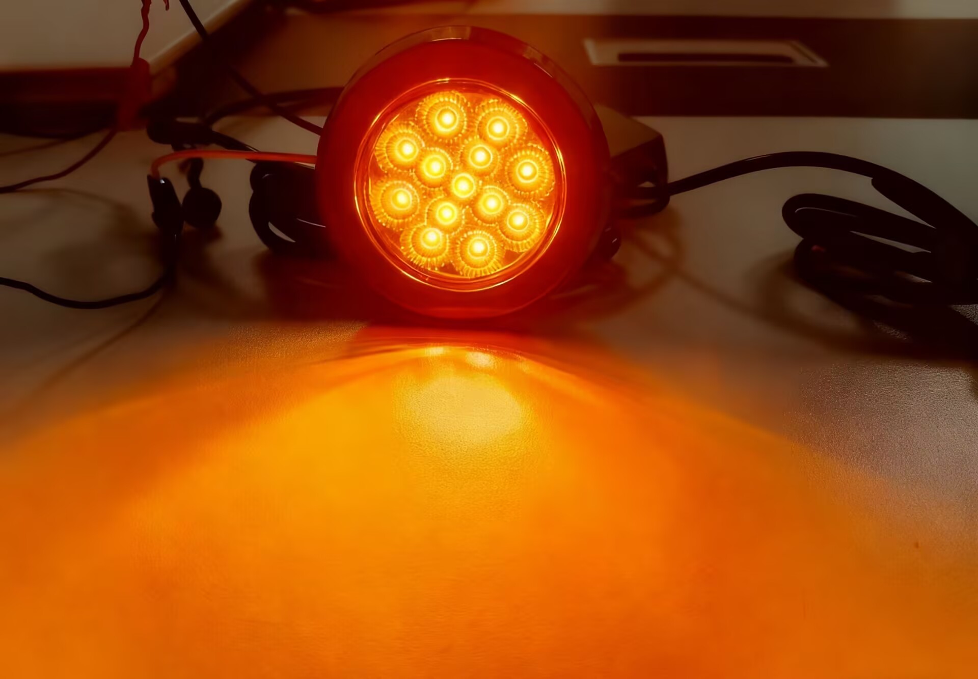 Feux de position latéraux LED ronds de 2,5 pouces, feux de camion de remorque ronds