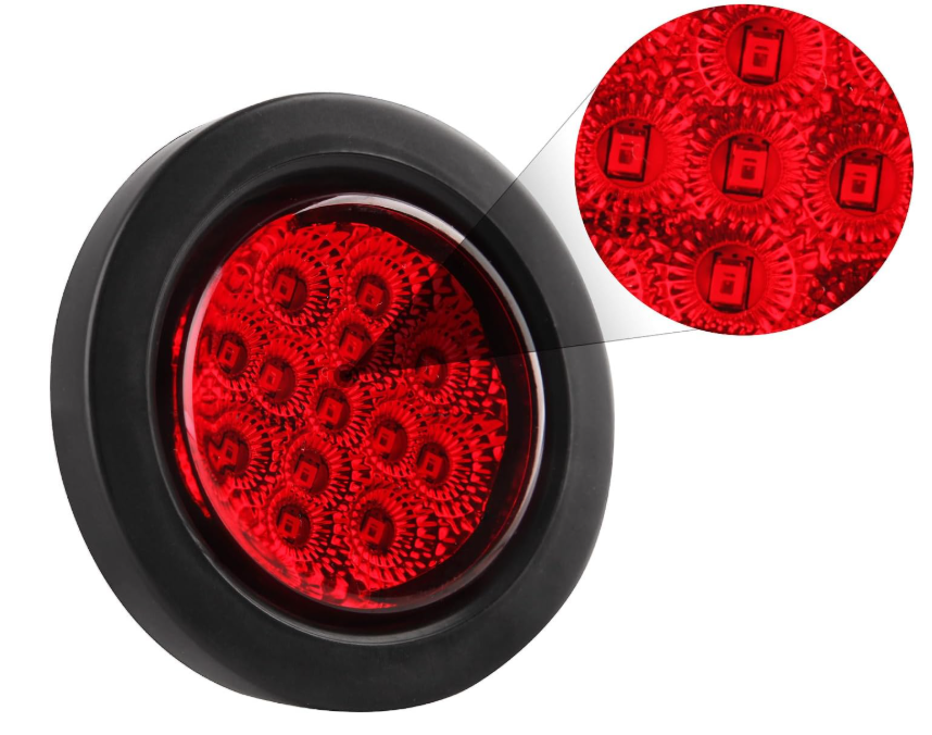 Feu de position lat&eacute;ral &agrave; LED 12 V, feu de position lat&eacute;ral &agrave; LED &eacute;tanche, feu de position lat&eacute;ral &agrave; LED &eacute;tanche, feu de position lat&eacute;ral &agrave; LED &eacute;tanche de 2,5 pouces, feu de position lat&eacute;ral de voiture &agrave; LED DC 12 V