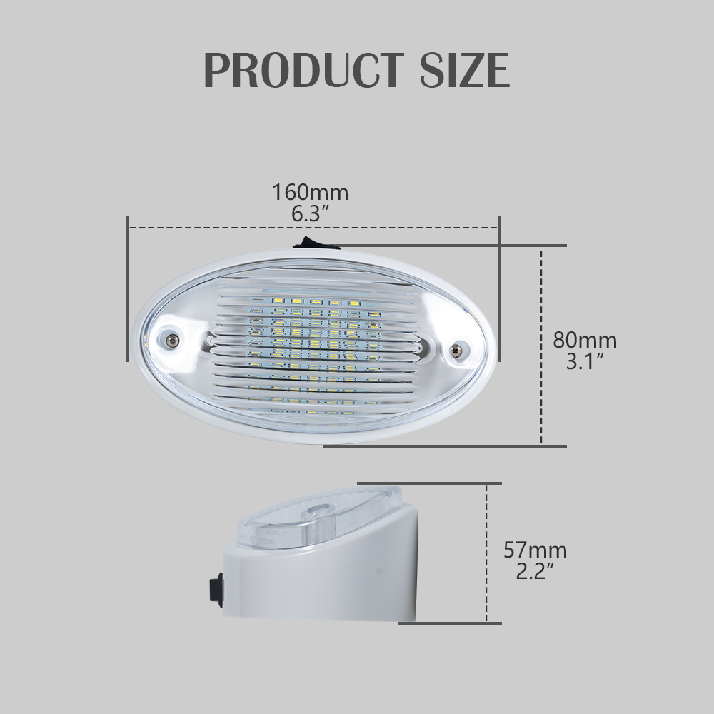 LED EXTÉRIEUR DE LED MONTRE OVAUX RV