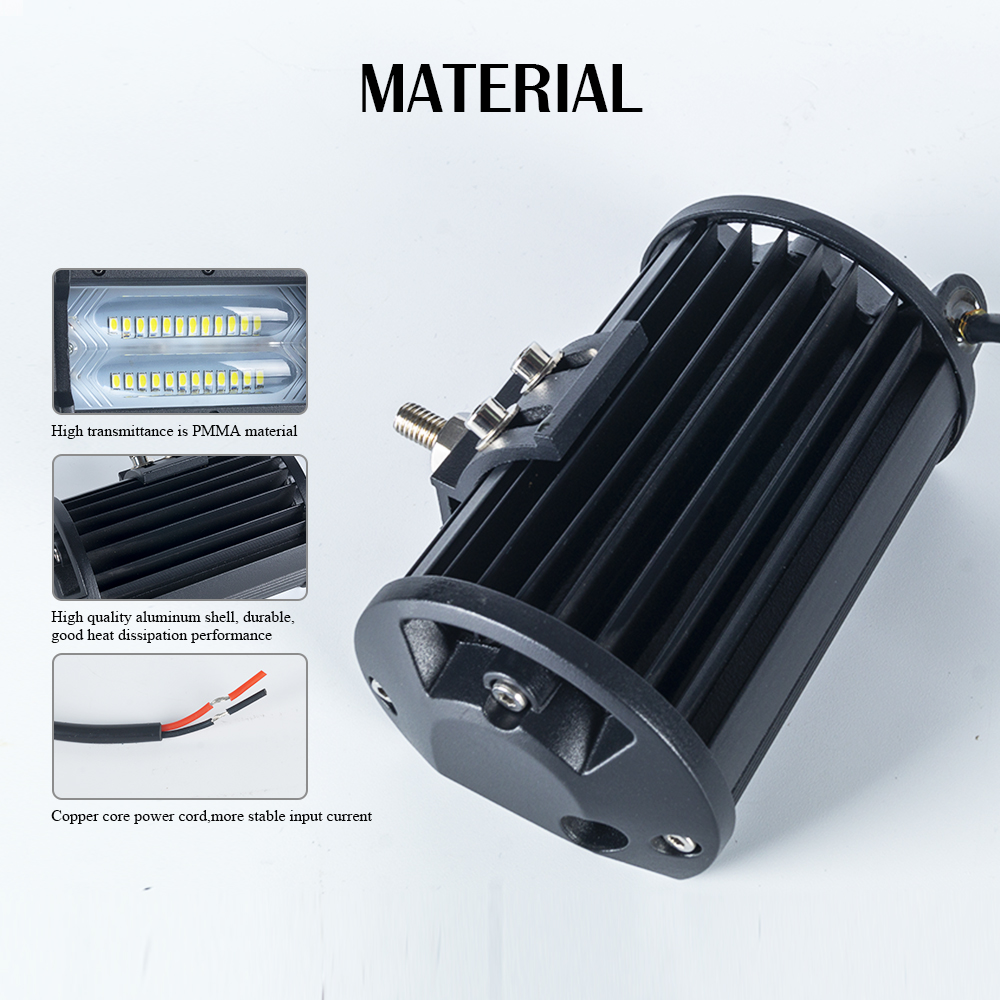 72W Rectangle Spot Beam Dedd Driving Light Work Lights pour Turck Trailer 