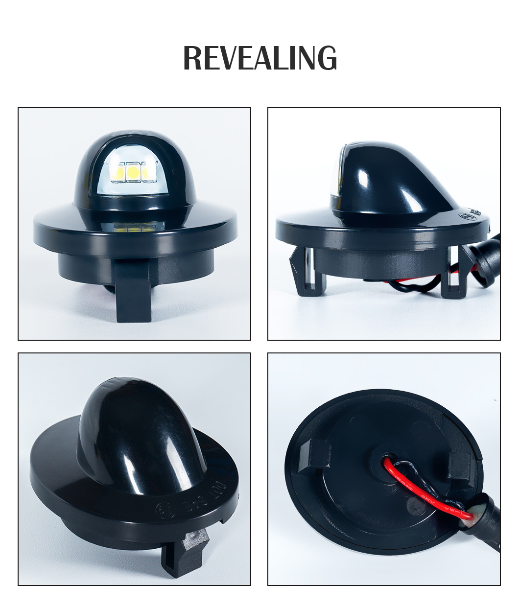 Lumi&egrave;re de la plaque d'immatriculation LED 