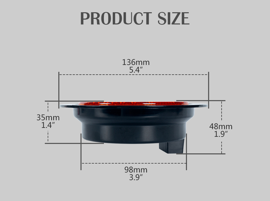 Feu arri&egrave;re &agrave; LED de 6 pouces