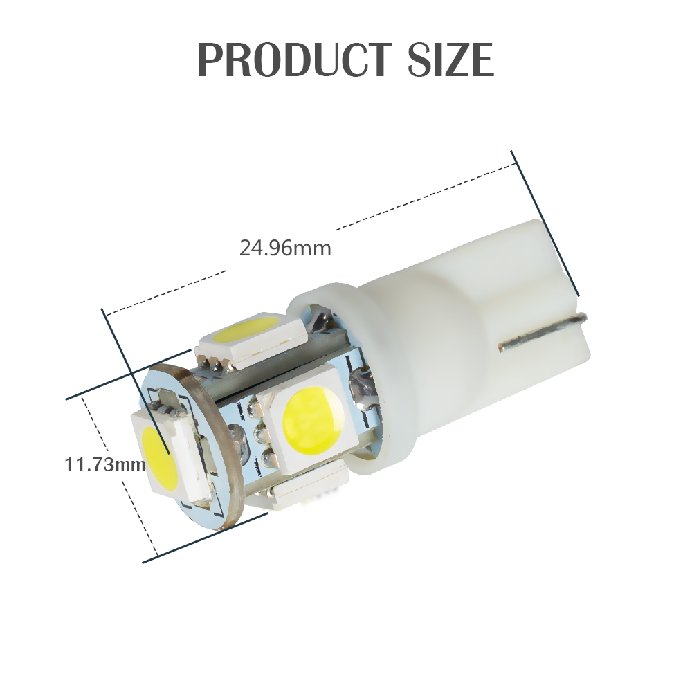 T10 Plaque d'immatriculation Autochocine Intérieur Dome Lampe à LED