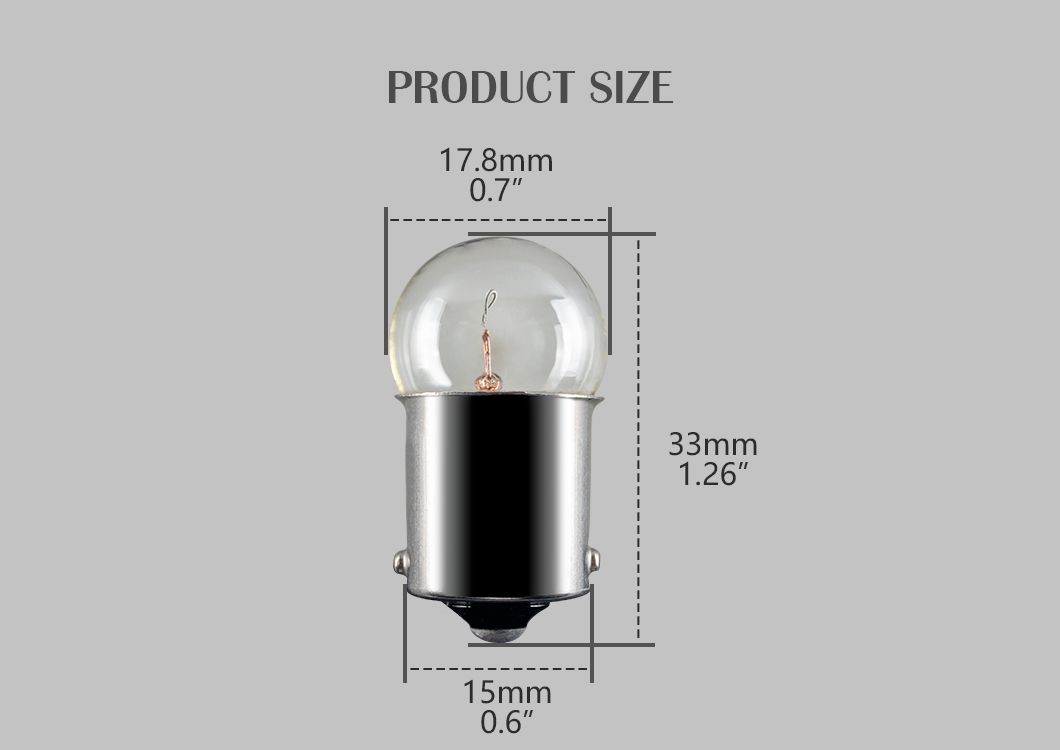 R10W BA15S Largeur de voiture Lumière Auto Halogène Signal Bulbe