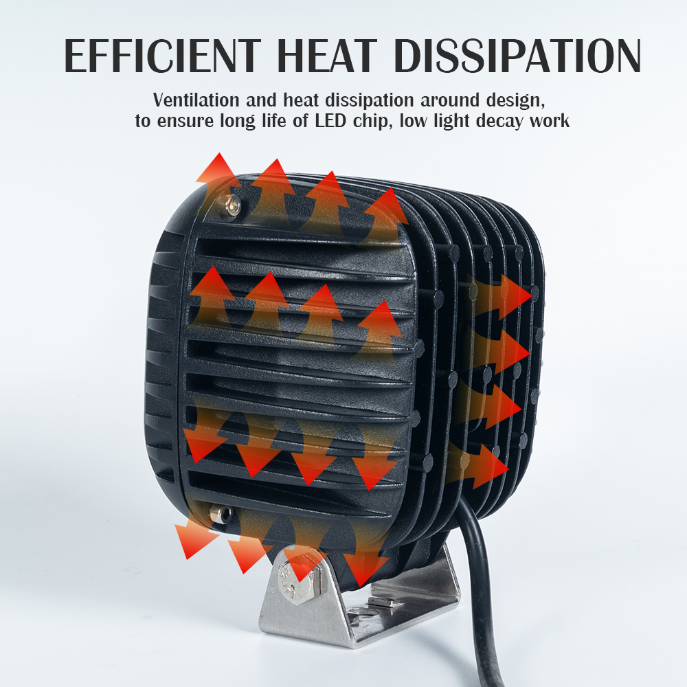 Blanc de 5 pouces LED Travail de conduite pour les camions