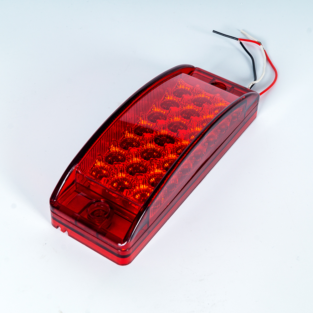  6 "feu arrière LED rectangulaire rouge