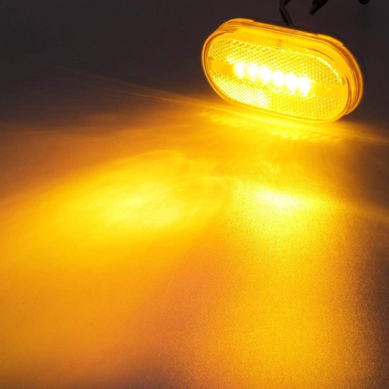 Feux de voiture de marqueur latéral à LED rectangulaires 12V pour remorque