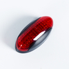 Lumière latérale du marqueur LED de surface ovale rouge